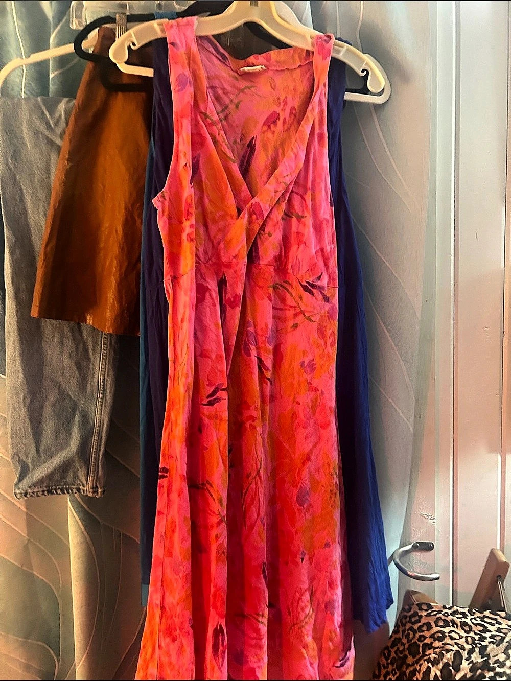 Habitat Floral Maxi Dress in Pink & Orange